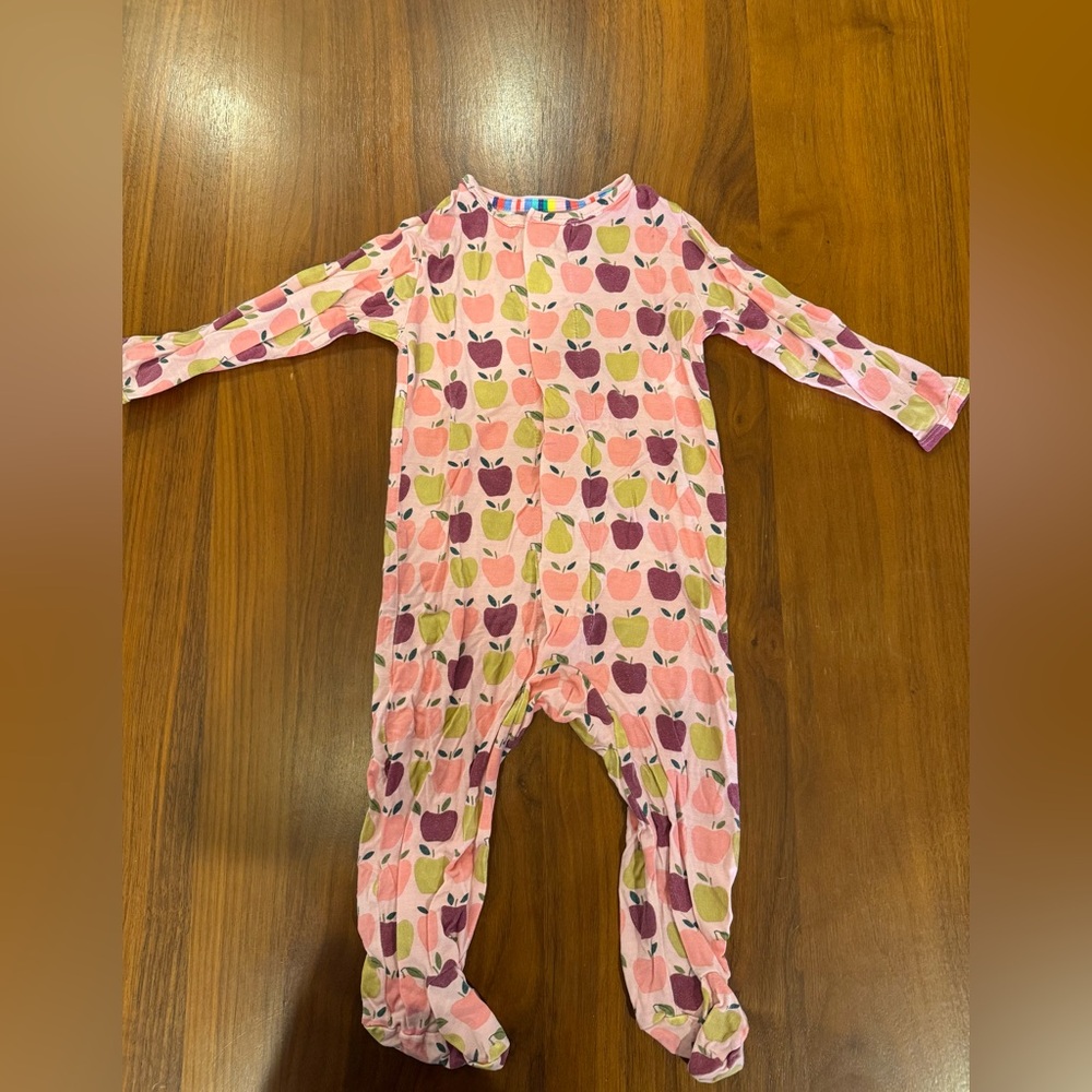 Magnetic Me Pink Apple Print Footie